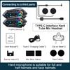 1/2 pièces Y12Pro Intercom sans fil Bluetooth 5.4 pour casque de moto, étanche, portée 300 m, haut-parleur et écouteur
