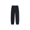 Li Ning X Jackie Chan Kung Fu Series Solid Color Cuffed Waistband Loose Casual Pants Men Pants Black AKXSB01-1