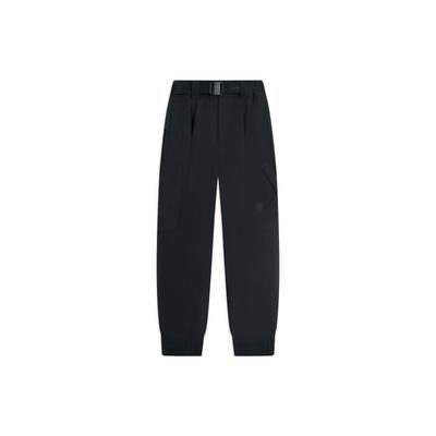 Li Ning X Jackie Chan Kung Fu Series однотонные свободные повседневные брюки с манжетами на поясе мужские брюки черного цвета AKXSB01-1