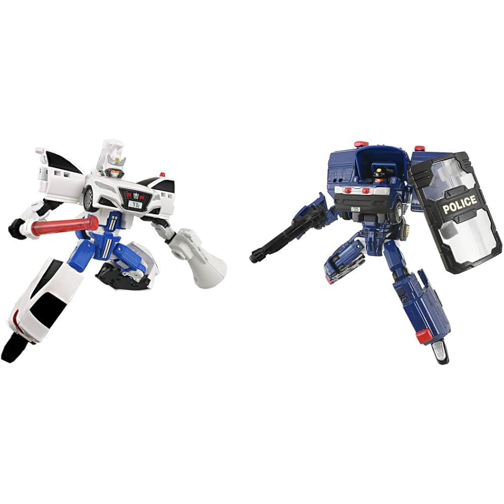 Takara Tomy Tomica Job Lever Police Braver Mobile Unit & Traffic Unit Set Toy Mini Car for Ages 3 and Up