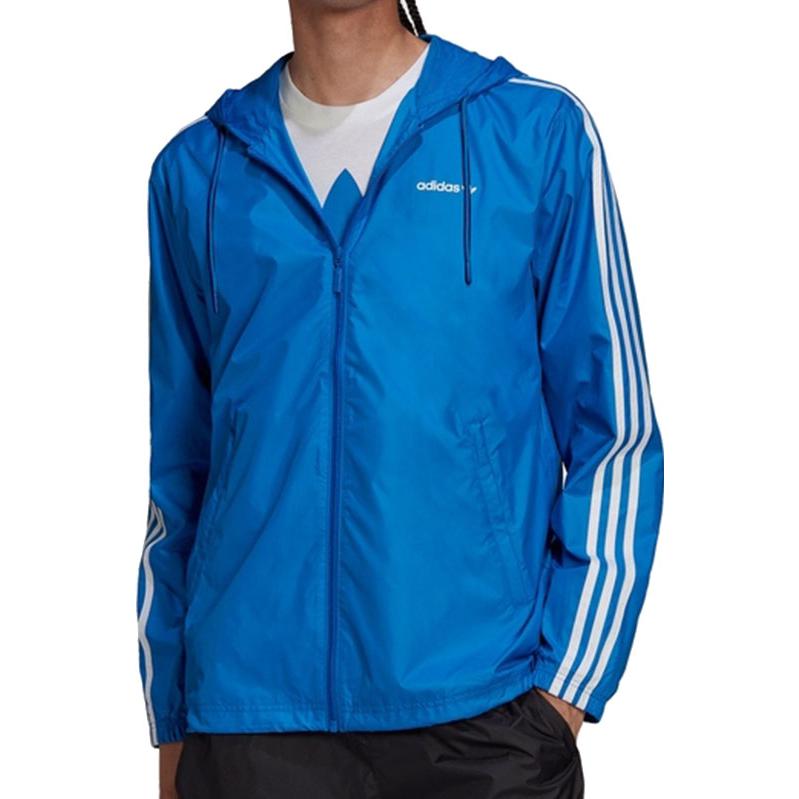 adidas Куртки Мужские Синие С Капюшоном Умеренные Другие HC7131