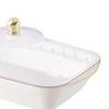 Fruit Bowl with Lid Decorative Dish Food Serving Tray Holder for Home Office