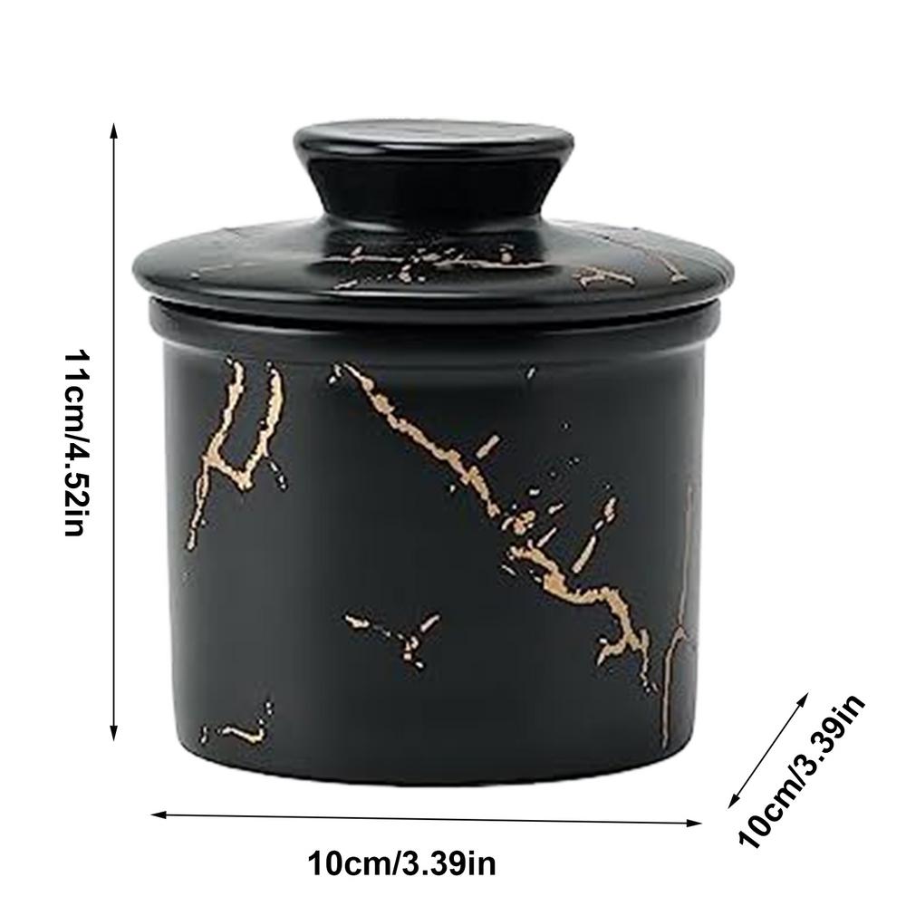 Банка для масла Керамическая банка для намазываемого масла Декоративная герметичная емкость для масла Керамическая емкость для масла для украшения