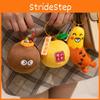 Sausage Orange Plush Keychain Toy Cartoon Stuffed Doll For Cute Gift Student