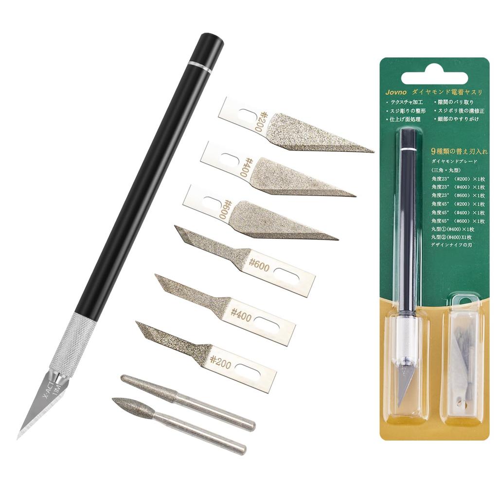 Jovno Diamond Precision Carbide Hobby Гальванизированная пластиковая модель Полировка твердой мягкой тонкой кромки Обработка поверхности литника Напильник, Напильник, Ультратонкий