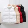 Women Winter Warm Cotton Padded Puffer Vests Sleeveless Parkas Jacket