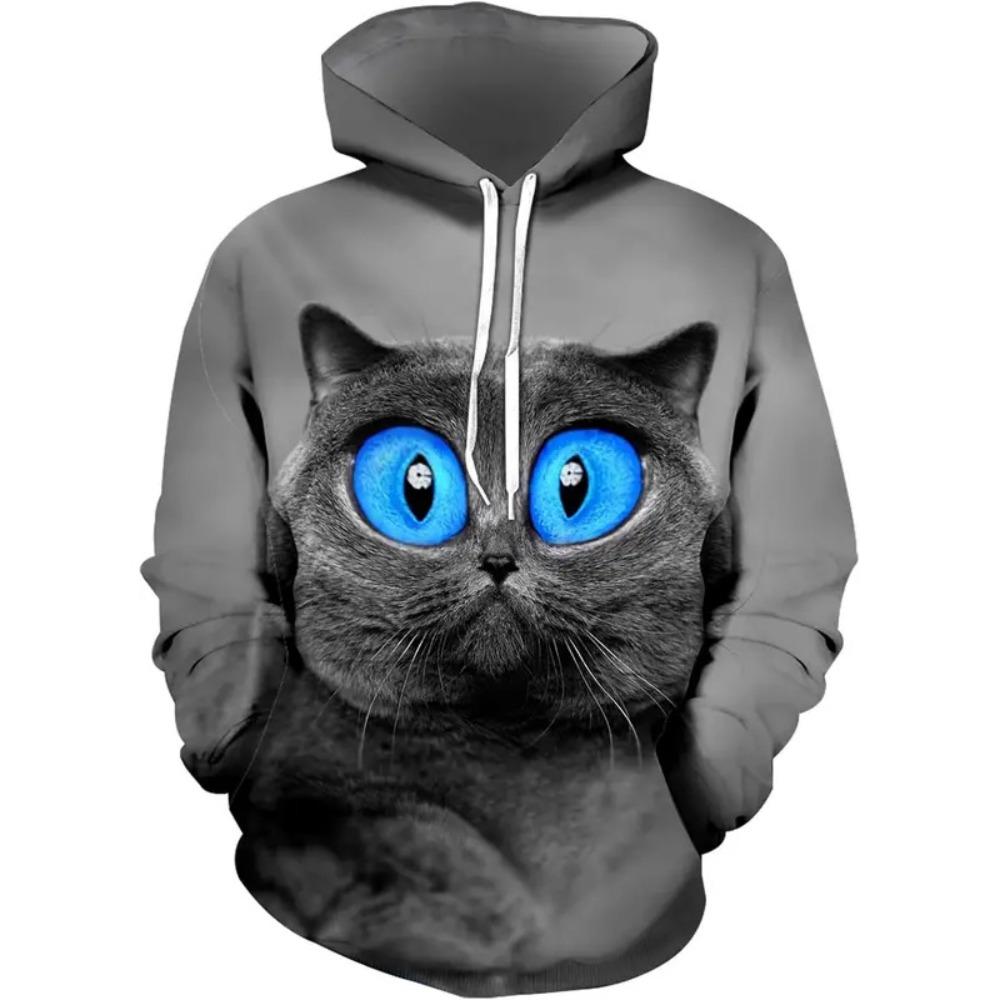 Spring Autumn Fashion Animal Men's Hoodie 3D Print Sweatshirt Hoodie Street Casual Sweatshirt Men's Oversized Unisex Clothing