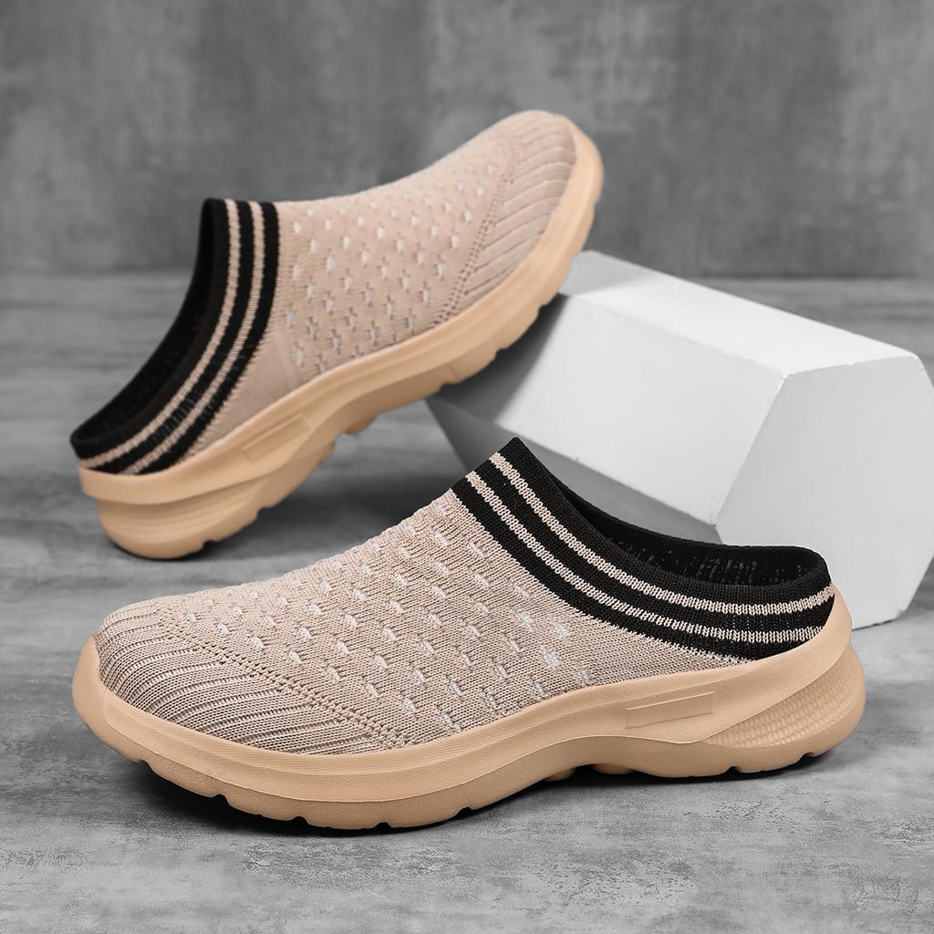 TUINANLE Платформенные Шлепанцы на Толстой Подошве Женская Обувь Одношаговые Ленивые Полушлепки Кроссовки для Ходьбы Полушлепки
