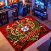 1pc Portugal Football team Entrance Mat, Non-Slip Mat Area Rug,Room Decor, Outdoor Decor, Kitchen Rug,Doormat - Machine Washable, Easy to Clean