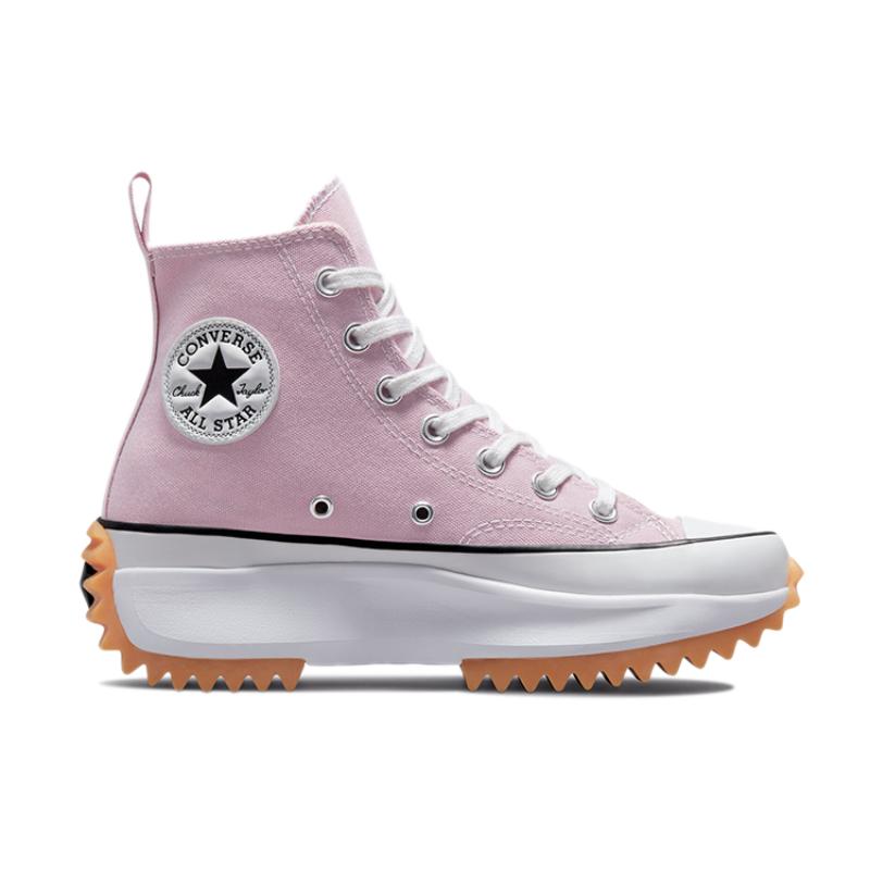 Converse Run Star Hike Модные и стильные высокие кеды из парусины Унисекс Светло-розовые