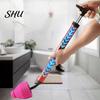 Efficient Toilet Unclogger Plunger High Pressure Kit Flexible Drain Clog Remover Tool for Bathroom Kitchen Curved Pipe Cleaner