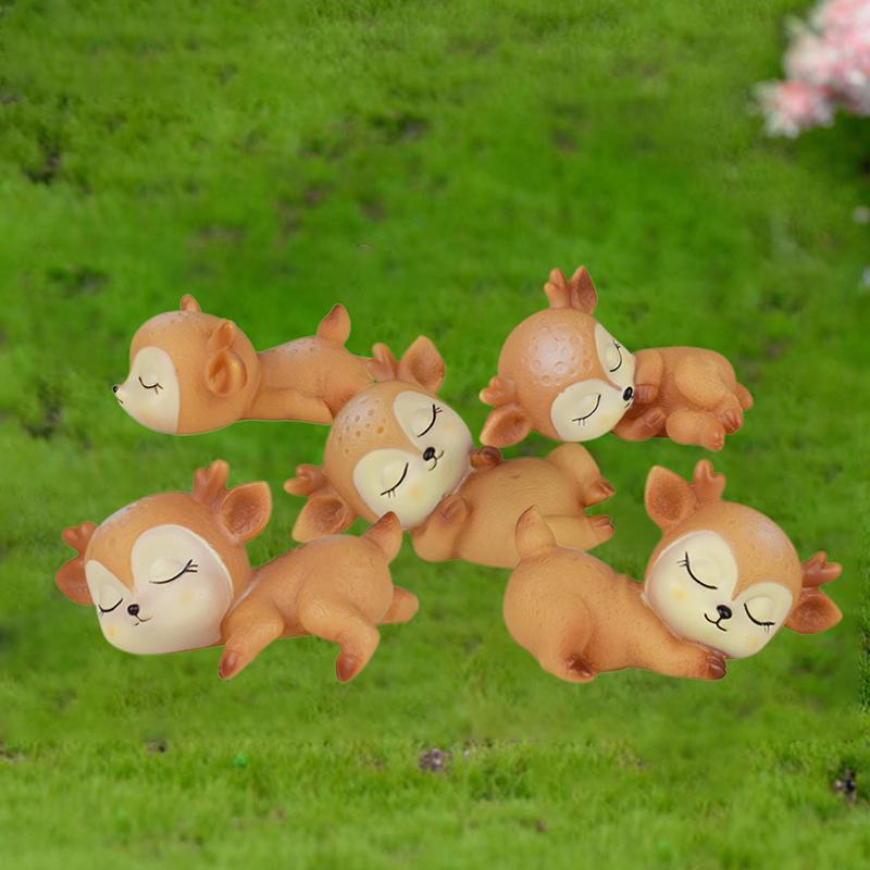 Милый спящий олень торт десерт помадка мультфильм украшения инструменты сделай сам