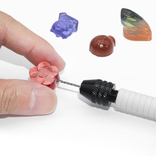 AIFUDA Hand Drill for Jewelry Making, AIFUDA Hand Pin Vise, Micro Twist Drill Bit Set (0.8mm-3.0mm) for Resin, Rotary Tool for Wood, Jewelry, Plastic,