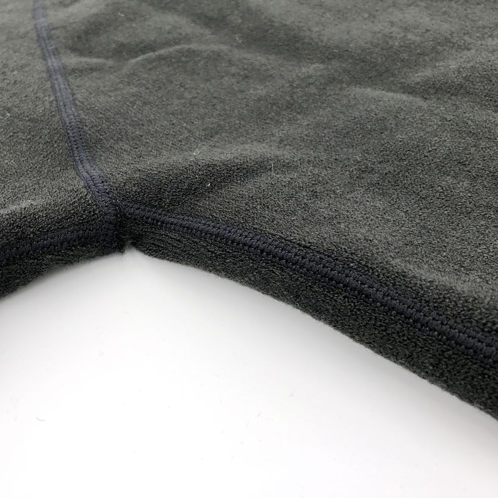 Mochihada Mochijoy Футболка с длинным рукавом и круглым вырезом, очень большого размера, флис для холодной погоды, для работы на открытом воздухе, толстая, мужская, M, черная, погода, нижнее белье, мужская,