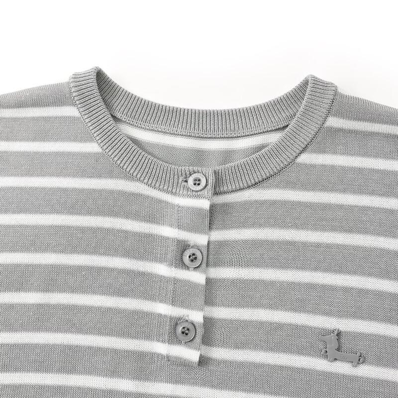 ELLE KIDS Girls' Classic Striped Knit Top