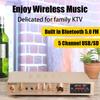 110/220В 2000Вт Bluetooth 5.0 Аудио Усилитель мощности Усилители для домашнего кинотеатра amplificador Аудио Поддержка FM USB с Пультом дистанционного управления