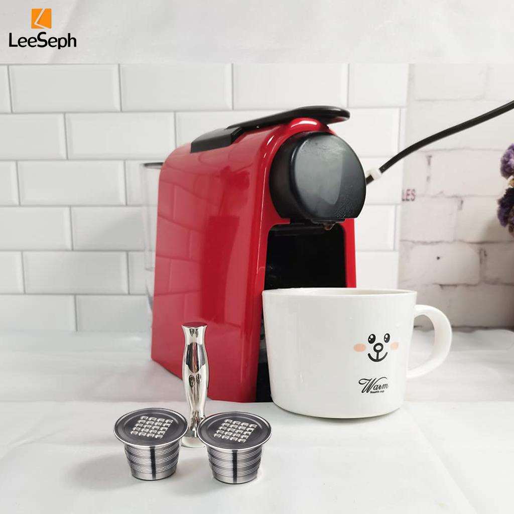 Набор из кофейных капсул из нержавеющей стали, чашка и темпер для кофе с ложкой-щеткой, для домашнего кафе, ресторана, бара, кофейные аксессуары