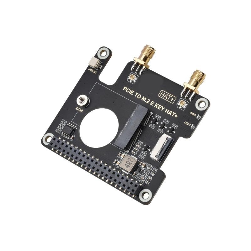 PCle to M.2 E KEY Adapter Board for RPi 5 and various 2230  (M.2 E Key) Wireless Cards Efficient