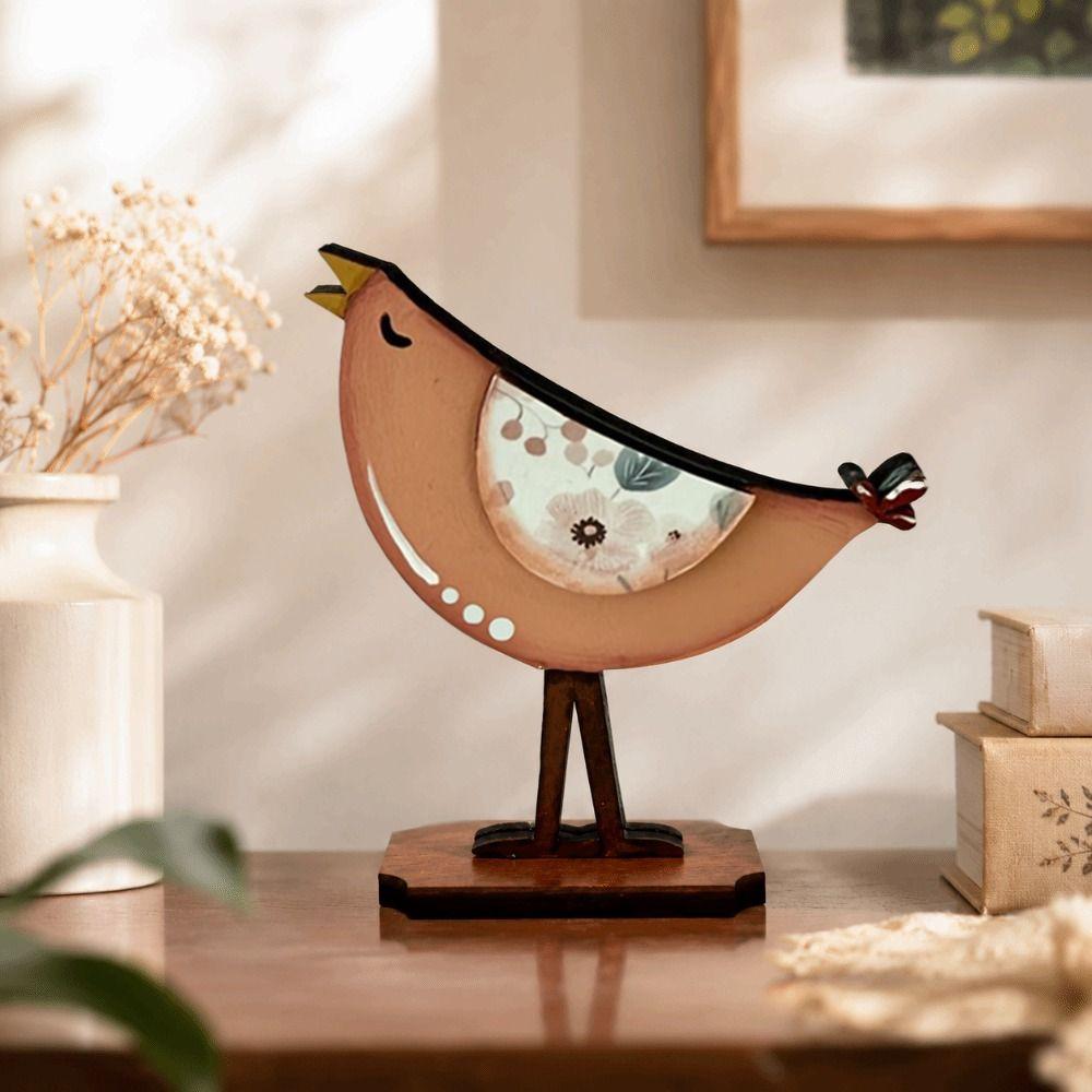3pcs Home Decoration Wooden Bird Statue Nordic Style Desktop Ornaments Seagull Figurine Home Decor