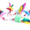 10Pcs/lot Rabbit Fur Mouse Pet Cat Toys Mini Funny Playing Toys For Cats Kitten 2inch
