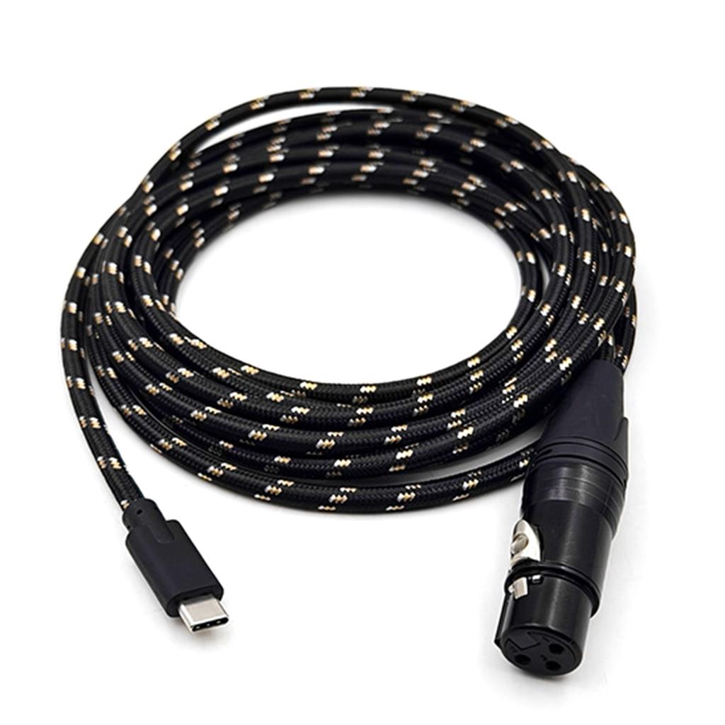 Микрофонный кабель USB C - XLR Female 32 бит/384 кГц для цифровой аудиозаписи для iPhone 15 серии и ноутбуков телефонов