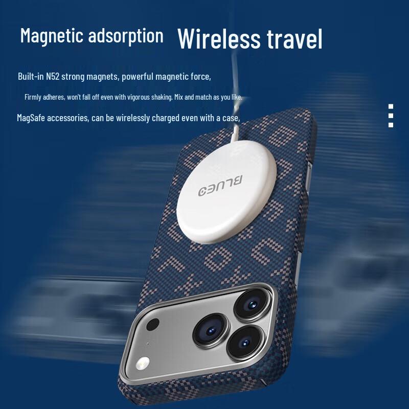 BQueen Aramid Fiber Magnetic Case for iPhone 17 Pro