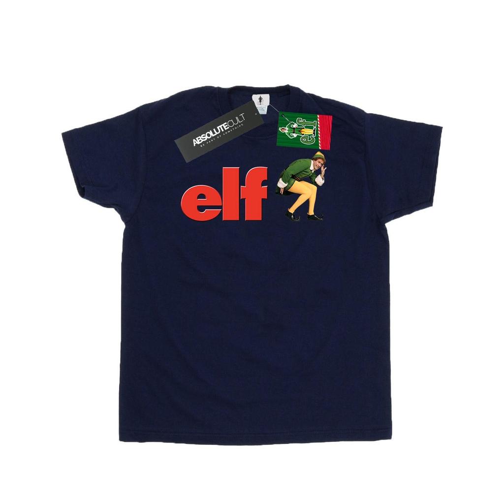 Elf Mens Crouching Logo T-Shirt