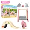 Dollhouse Furniture Set Doll House Bathroom/Kitchen/Fridge/Washing Machine Laundry Kids Doll House Miniature Pretend Play Toys