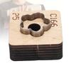 Leather Cutting Die with Wood Base Flower Shape Punching Mold for Keyring Making Crafting Projects