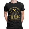 Мужские футболки L-Lords Of The R-Rings Винтажные футболки из 100% хлопка с коротким рукавом Футболка The Shire Smoke с круглым вырезом Уникальная одежда