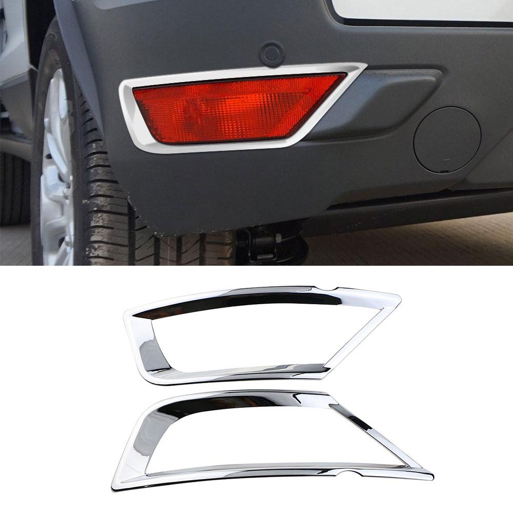 Car Rear Fog Light Cover for Ford Ecosport 2013 - 2022 2Pcs Fog Lamp Decoration Sticker Trim Sequin Frame Styling Accessories