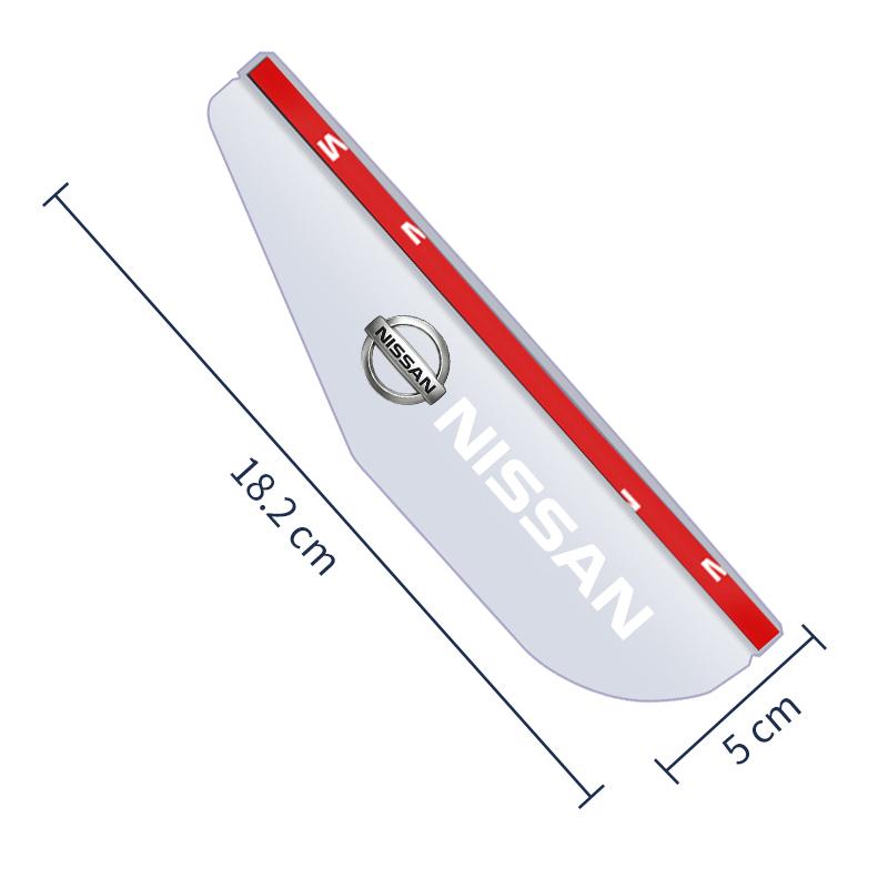 2 шт. Защитные накладки на боковые зеркала заднего вида автомобиля, козырьки от дождя, наклейки для Nissan Nismo Tiida Teana Skyline Juke X-trail Almera