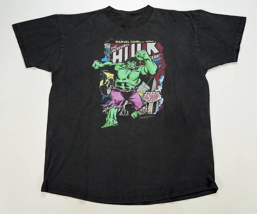 НОВАЯ Универсальная футболка Islands Of Adventure The Incredible Hulk 1999 S-5XL Репринт Унисекс