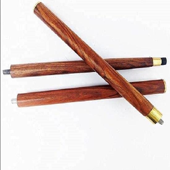 Трость из латуни, твердая дизайнерская, в форме головы льва, деревянная трость