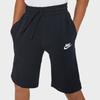 Nike Спортивная одежда с сплошным логотипом, прямые детские шорты, детские шорты, черные 805450-011