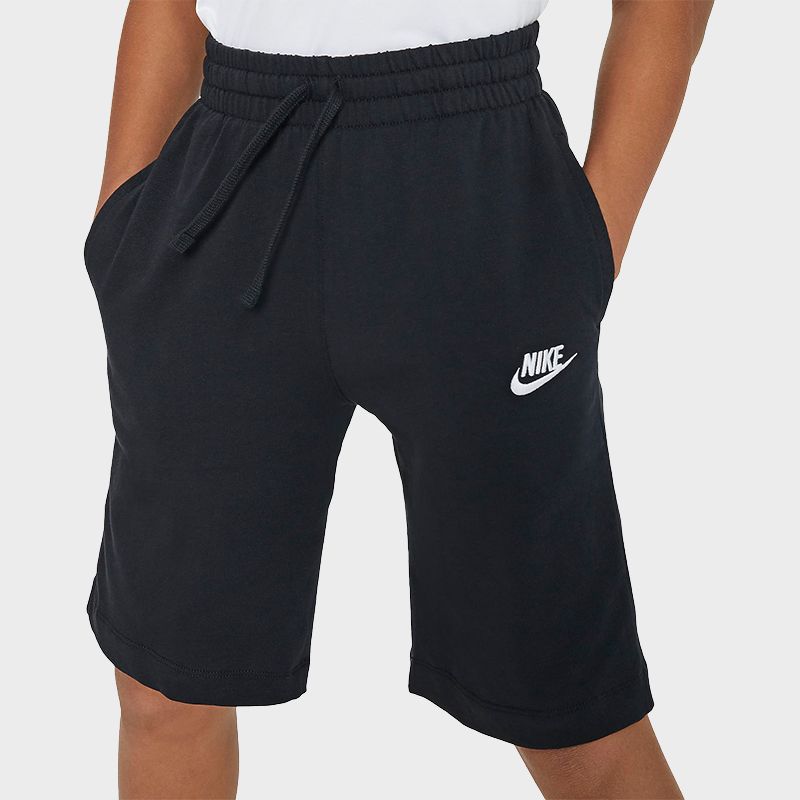 Nike Спортивная одежда с сплошным логотипом, прямые детские шорты, детские шорты, черные 805450-011