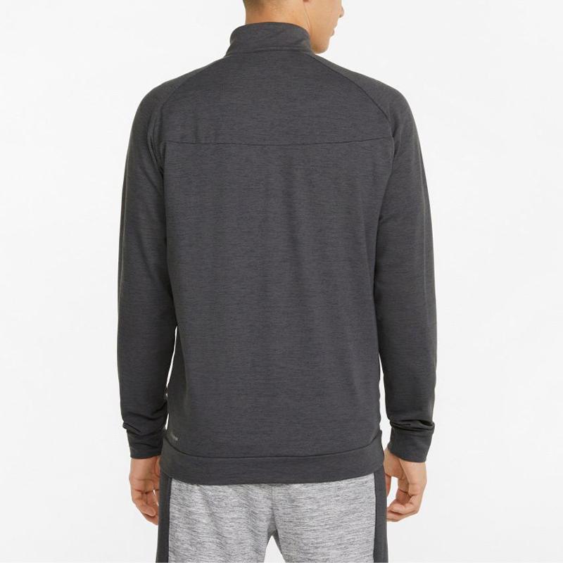 Puma Solid Color Zip-Up Stand Collar Jacket Men Outerwear Black 521519-01