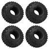 4 шт. резиновые шины для радиоуправляемых моделей 1,9 дюйма с большим протектором, универсальные колеса для радиоуправляемых автомобилей для Axial Scx10 D90 Crawler