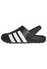 Спортивные сандалии-сабо Adidas Adilette, Унисекс, для взрослых, NRB35, Черный/Белый/Черный (JQ8058), Размер 23.5см