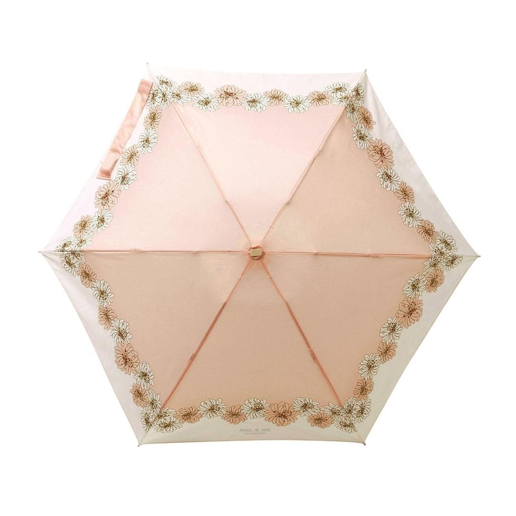 Moonbat [Paul & Joe] Женский складной зонт, 5-секционный мини, Хризантема, Розовый, 21-113-10978-12, Защита от УФ-лучей, для поездок на работу и в школу