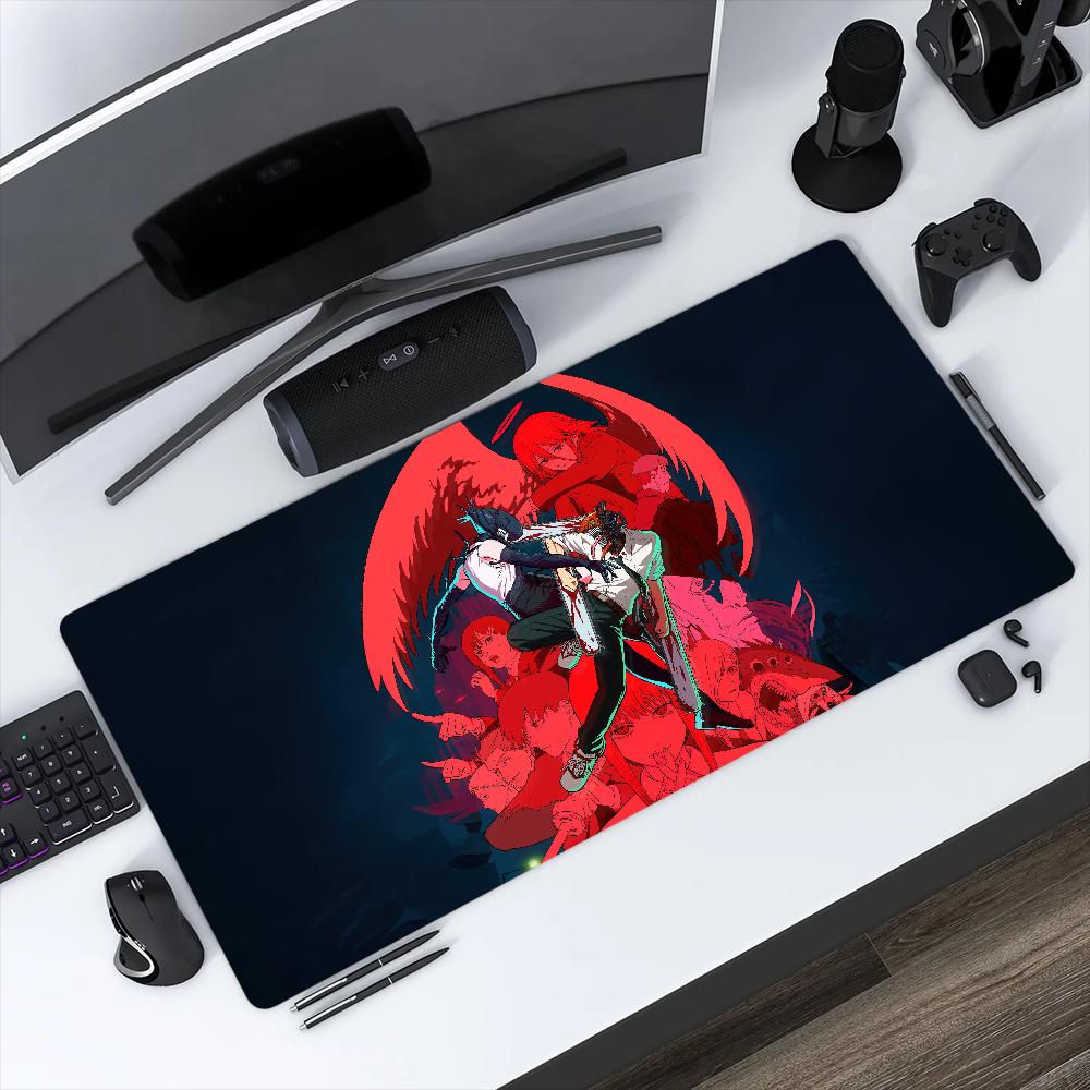 New C-Chainsaw Man Movie R-Reze Arc Mouse Pad Non-slip Thickened Large Writing Lockedge Office Student Gaming Cushion MousePad
