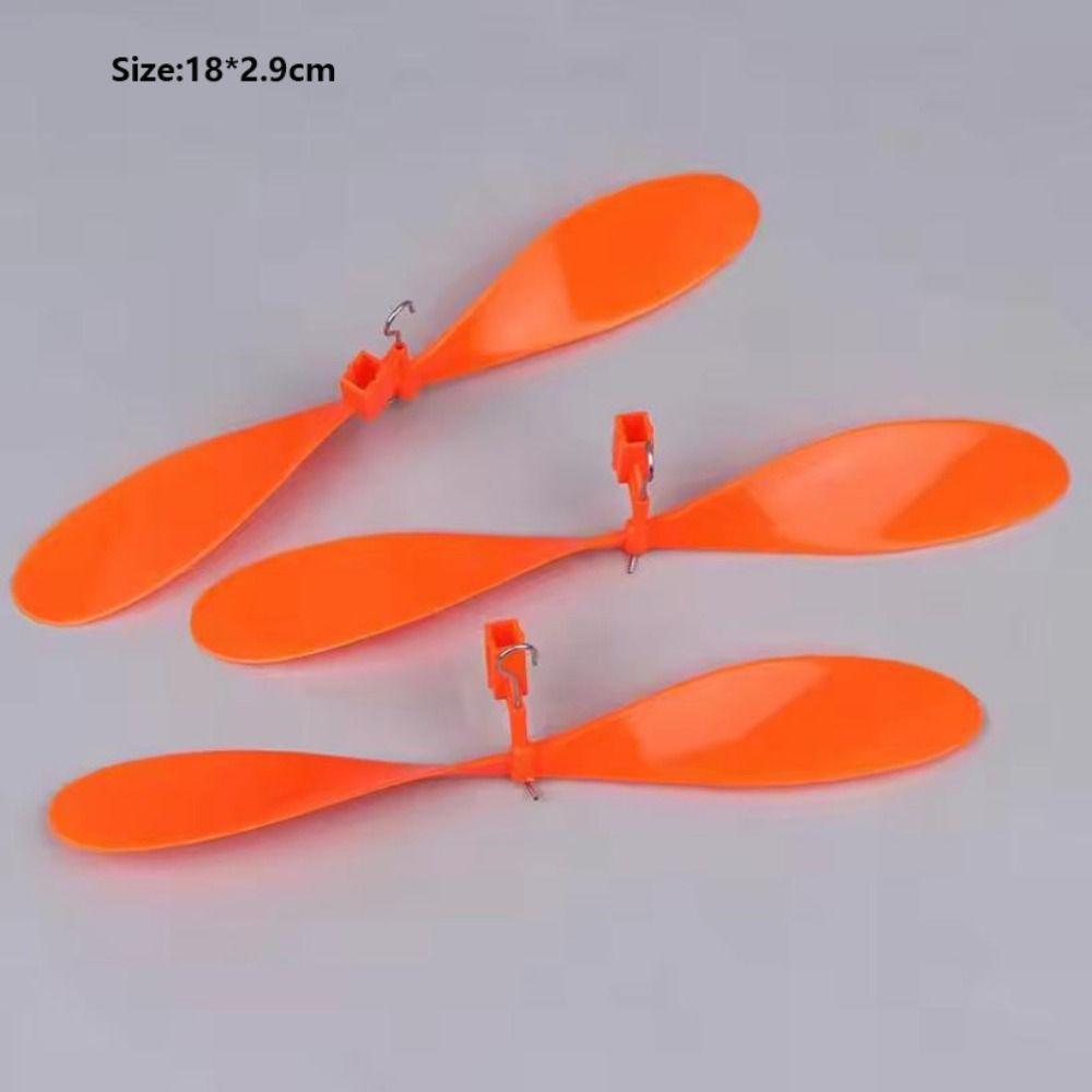 10pcs 2 Colors Rubber Band Powered Propellers Plastic Car Propeller For Student Airplane Projects