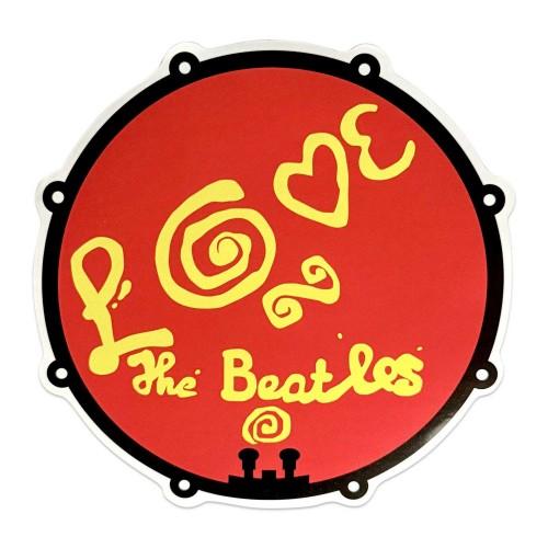 The Beatles Love Drum Sticker