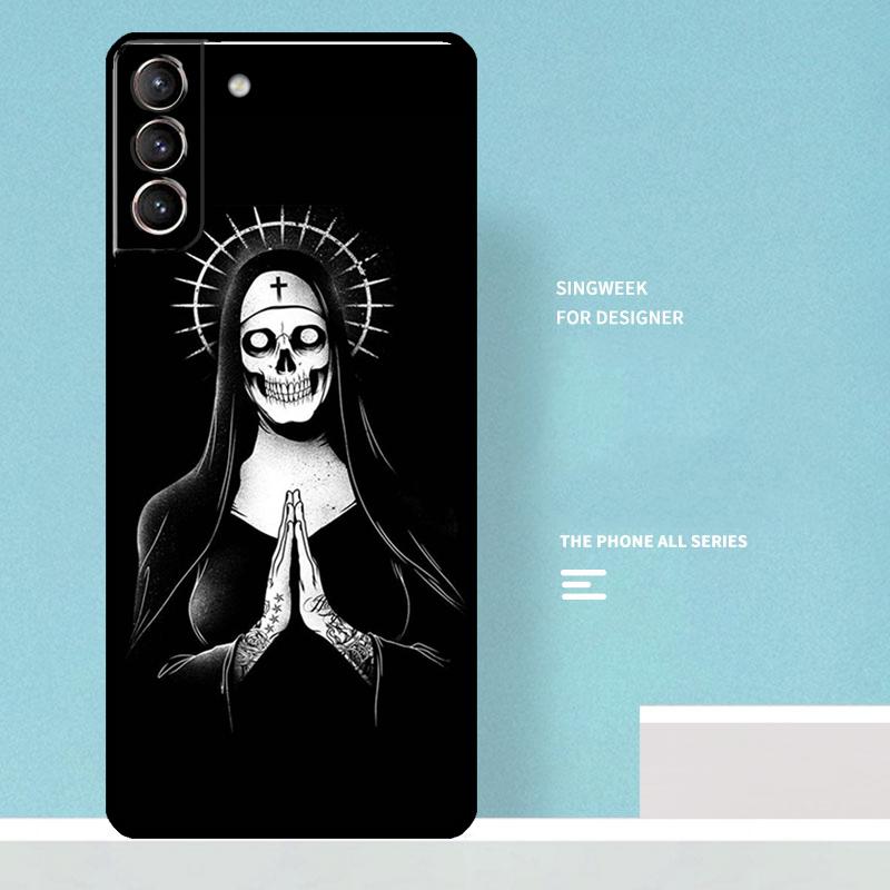 Sister Nun Case For Samsung Galaxy S25 Ultra S20 S21 S22 S23 S24 Ultra S9 S10 Plus S25 FE Phone Cover