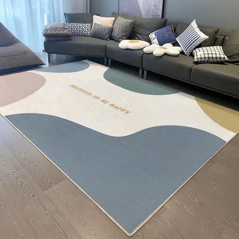 Скандинавский ковер для гостиной, простой и утолщенный диван, журнальный столик, ковер, прикроватные коврики для домашней спальни, домашний декор, автомобиль