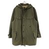 GERMAN MILITARY 80s Vintage With Hood Military Jacket 170/180-100 Khaki Men's Used