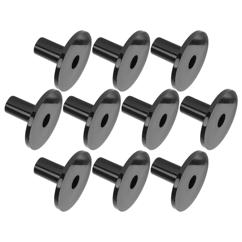 10PCS Black Drum Cymbal Sleeves Plastic Drum Accessories For Drum Stands