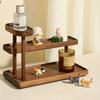1pc Multi-Layer Wooden Storage Rack, Wooden Shelf, Desktop Decoration, Perfume and Cosmetic Storage Rack, Dresser Cosmetic Organiser