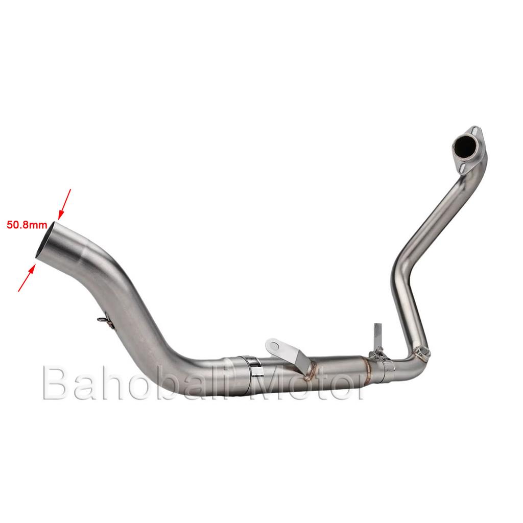 Slip-on For ZONTES ZT 350 GK GK350 T X R T1 X1 T2 Motorcycle Exhaust Escape Modified Muffler Front Link Pipe 51mm