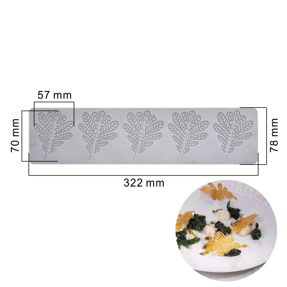 Шоколадный трафарет Инструмент для выпечки Форма для помадки Украшение торта Бордюр Силиконовая форма Кружевная форма для торта